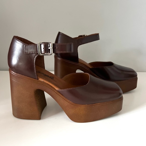 🆕FREE PEOPLE Gwen Platform Mary Janes-Size 8.5 - Picture 9 of 16